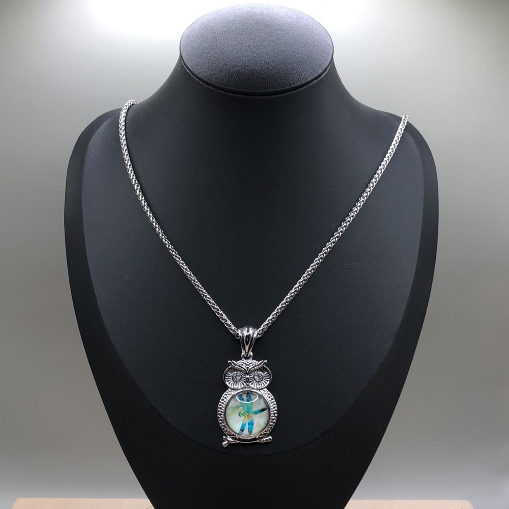 Ginger Snaps Interchangeable Belly Owl Chain Neck… - image 6